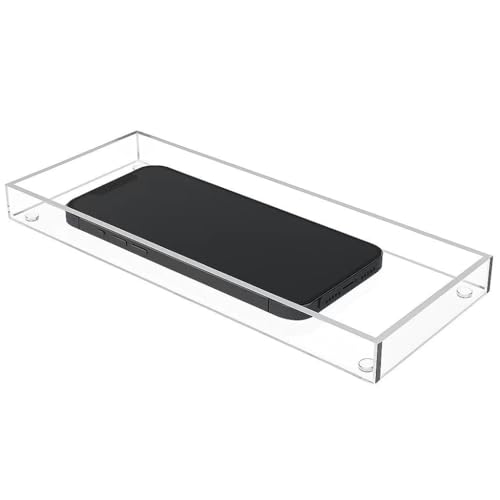 Serving Tray 5x12 Inch Decorative Serving Platter Clear Appetizer & Snack Tray – Perfect for Home, Breakfast, and Small Gatherings, 1 Pack - size: 12x5 inch