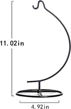 Ornament Display Stand Air Plant Stand Iron Hanging Stand Flower Pot Stand Rack Holder for Hanging Glass Globe Witch Ball Terrarium Christmas Ornament and Home Wedding Decoration (Moon shape2)