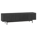 Henn&Hart Whitman, 70'' Rectangular TV Stand, Charcoal Gray - color: Charcoal Gray, size: 70'' Rectangular TV Stand