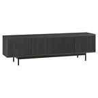 Henn&Hart Whitman, 70'' Rectangular TV Stand, Charcoal Gray - color: Charcoal Gray, size: 70'' Rectangular TV Stand
