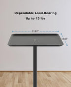 Projector Stand Adjustable Height 41" to 63" Projector Floor Stand with Tray Projector Shelf Stand for Presentations, Home Movie, Studio, Office