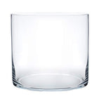 Royal Imports Flower Glass Vase Decorative Centerpiece for Home or Wedding - Cylinder Shape (4" Wide x 4" Tall, Clear) - size: 4" wide x 4" tall
