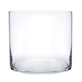 Royal Imports Flower Glass Vase Decorative Centerpiece for Home or Wedding - Cylinder Shape (4" Wide x 4" Tall, Clear) - size: 4" wide x 4" tall
