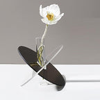 Acrylic Geometric Flower Vase Fine Detail Nordic Simulated Flower Vase Acrylic Geometric Minimalist Vase Decoration for Living Room Table Disc