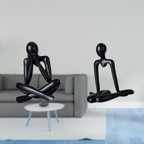 Baoblaze Abstract Thinker Figure Sculpture Decorative Collectible Modern Statue Ornament for Living Room Bedroom Bookshelf Cabinet Home Decor