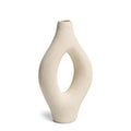 Emile Abstract Organic Decorative Modern Vase, Medium, White
