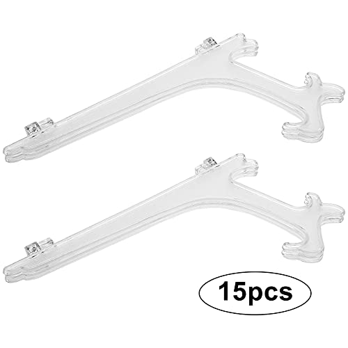 Zorfeter 15 Pcs 7 Inch Clear Plastic Easels or Stand/Plate Holders, Displays Pictures/Photos, Artworks, Posters, Small Boards - color: Clear, size: 7 Inch 15pcs