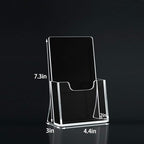 HIIMIEI 2 Pack 4 inch Wide Acrylic Brochure Holders for Pamphlets, Cards, Brochures, Magazines, Literature, Pamphlets Display Stand for Countertop - size: 4''x 6''