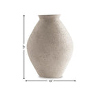 Signature Design by Ashley Hannela 17" Modern Distressed Polyresin Vase, Antique Tan - color: Tan, size: 17 inch