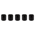 Mega Candles 5 pcs Black 1/2 Inch Diameter Ceramic Chime Ritual Spell Candle Holders, Great for Casting Chimes, Meditation, Rituals, Spells, Vigil, Witchcraft, Wiccan Supplies - color: Black, size: 5 Pieces