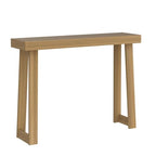 Plank+Beam Solid Wood Console Table, 46 Inch, Sofa Table, Narrow Entryway Table for Hallway, Behind The Couch, Living Room, Foyer, Easy Assembly, Pecan - color: Pecan, size: 46" Console Table