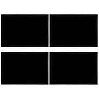 Molain Stackable Jewelry Trays - 4Pcs Black Velvet Jewelry Tray Showcase Display Plate for Necklace Bracelet Ring Organizer