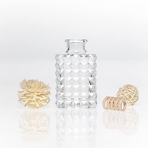 Mini Clear Glass Vase,Small Flower Bud Vase Hydroponics Planter Decorative for Flower,Table,Party,Home,Centerpieces(Clear 8) - color: Clear 8