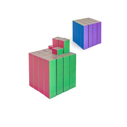 3D Printed Collectible Figurine Gradient Colorful Cube-Fingertip for Home Office Executive Desk Décor