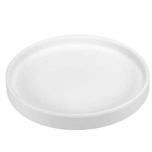 PATIKIL 6 Inch Round Ceramic Plant Saucer, Plant Saucer Tray Flower Planter Drip Tray for Indoors Outdoors Patio Balcony, White - color: White