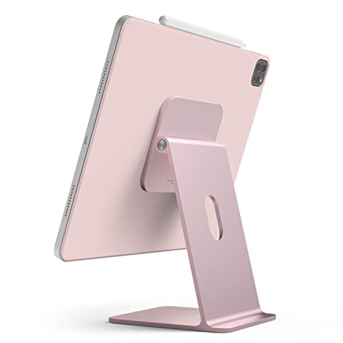 elago Premium iPad Magnetic Stand Designed for iPad Pro 12.9"(5th,4th Gen), 11"(3rd,2nd Gen), Air 10.9"(5th,4th Gen), Mini 8.3"(6th Gen, A17 Pro), 10.9"(10th Gen) [Sand Pink] - color: Sand Pink