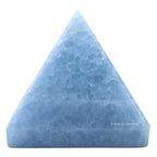 Amazing Gemstone Blue Calcite Pyramid Crystal Healing Stones - 2" Great Pyramid Figurine of Natural Stone Pyramid for Meditation, Reiki, Chakra Balancing and Crystal Pyramids Grid - color: Blue Calcite