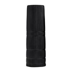 Sagebrook Home Ceramic 18" H Lined Cylinder Vase, Matte Black, Cylinder, Ceramic, Contemporary, 6" L X 6" W X 18" H, Line - color: Black, size: 18.0" H