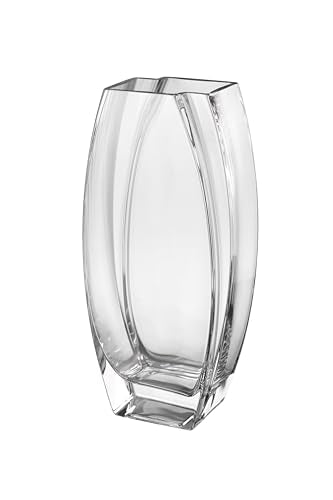 Glass - Vase - Clear - 12.6" Height - Heavy Durable - Made in Europe - by Barski
