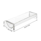 Clear Cracker Serving Tray, Transparent Macaron Display Tray, Rectangular Cracker Holder for Serving Trays, Food Display Cracker Serving Tray Stand for Home, Party, Events, U Shape