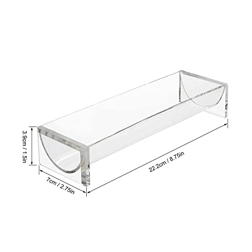 Clear Cracker Serving Tray, Transparent Macaron Display Tray, Rectangular Cracker Holder for Serving Trays, Food Display Cracker Serving Tray Stand for Home, Party, Events, U Shape