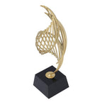 Metal Abstract Decorative Sculpture with Base Modern Luxury Metal Abstract Art Home Decor Statue for Desk Shelf Decor (Classic Black) - size: Classic Black