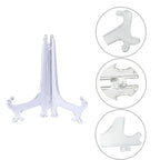 2 Pieces 9.8 inch Clear Acrylic Easels, Display Stands for Photos, Picture Frames, or Other Items. Ideal for Weddings, Birthdays, Home Decor, and Table Displays-photo stands for table display