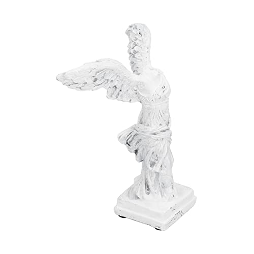 GLOGLOW Desktop Decorative Items Unique Design, Durable Material with AntiSlip Pad for Living Room, Office, Study Room Decor Sculpture Figurine, Nan (BS1057 small white) - size: BS1057 small white