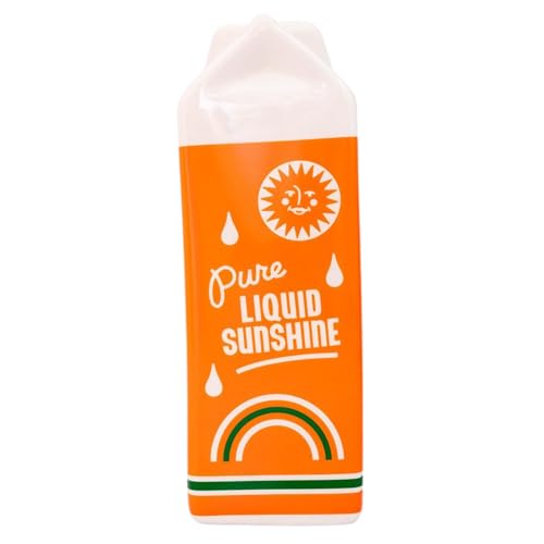 ban.do Vintage Inspired Orange Juice Vase, The Original Rise and Shine Decorative Ceramic Vase, OJ Carton, Retro/Unique/Eclectic/Novelty Accent for Home/Kitchen/Office, Orange Juice - color: Orange Juice