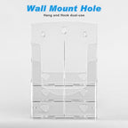 xydstay Acrylic Brochure Holder 8.5x11 Inches, 3 Tier Clear Display Stand Slant Back Design, Plastic Table Stand Sign Holder with Divider Wall Mount xydstay Acrylic Brochure Holder 8.5x11 Inches, 3 Tier Clear Display Stand Slant Back Design, Plastic Table