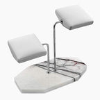LYS&LYX Watch stand watch display stand watch holder watch Handcrafted watch holder (2-white/silver/white) - color: white/silver/white