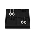 Oirlv Microfiber 4 Slots Jewelry Earring Display Tray Modular Customizable Jewelry Tray - style: P13702