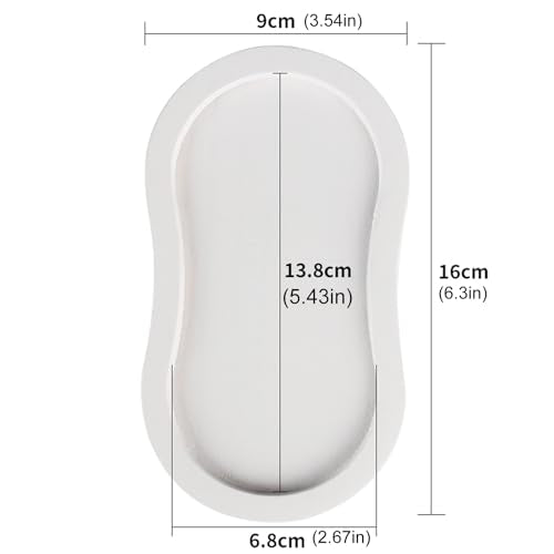 Salt and Pepper Wood Mill Tray, White colour Pepper Grinder Rest, Work Surface and Dining Table Protector (Pepper mill not included) - color: K White Colours Mill Tray