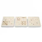 Oirlv Microfiber 4 Grids Stackable Jewelry Display Trays Showcase Jewelry Organizer Storage Trays(Beige) - color: 4 Grid P13414