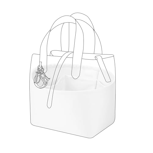 DGAZ Silk Purse Organizer Insert Fits Dior Toujours Vertical Tote Bags，Silky Smooth Bag Organizer，Luxury Handbag & Tote Shaper(Mushroom,Medium) - color: Mushroom, size: Medium