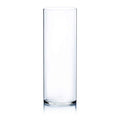 WGV Cylinder Vase, Width 7", Height 20", Clear Wide Large Diameter Flower Glassware, Floral Container, Planter Terrarium for Wedding Party Event, Home Accent Decor, 1 Piece - size: 7"x20"H