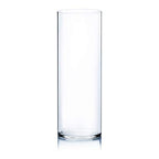 WGV Cylinder Vase, Width 7", Height 20", Clear Wide Large Diameter Flower Glassware, Floral Container, Planter Terrarium for Wedding Party Event, Home Accent Decor, 1 Piece - size: 7"x20"H