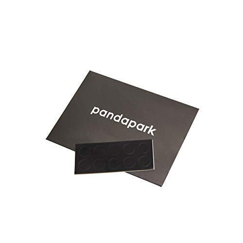 Pandapark Wood Bookends,Non-Skid Bookend for Shelves,Heavy Duty Bookends,Book Stand for Books/CDs,1 Pair - color: Black Walnut-b Plus