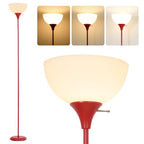 RISLG Standing Lamp, Floor Lamp, Dimmable Floor Lamps for Living Room Bedroom Study Office Kid’s Room (Red) - color: Red