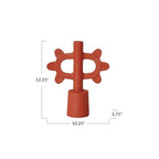 Bloomingville Scalloped Taper Candleholder, Terra-Cotta Color