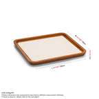 Oirlv Solid Wood Jewelry Tray Jewelry Display Holder Showcase Watch Display Organizer (Medium, Creamy-white) - color: Creamy-white, size: 7.87"x 7.08"x 0.59"