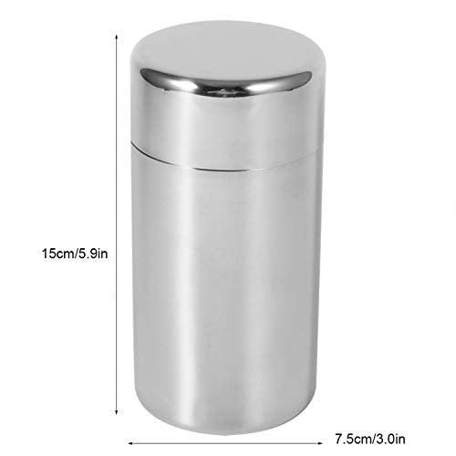 Tyenaza Tea Canister, Double Seal Stainless Steel Tea Tin Canister with Airtight Double Lids for Loose Tea Coffee Candy Herbs and Spices Storage(l) - size: l