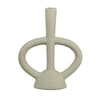 Modern Sculptural Taper Candle Holder, Ivory