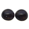 Megan's Beaded Designs High Dome Dark Realistic Deer Half Sphere Glass Eyes | Rounded Black Animal Art Hemisphere Taxidermy Jewelry DIY Sculpture Craft Cabs (16mm) - size: 16mm