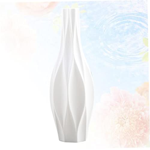 Decorative Vase 1pc Floor Planter Indoor Minimalist Home Decor Flower Vase Wedding Centerpiece White Flower Arrangement Ornaments Juicy