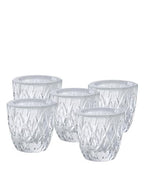Serene Spaces Living 2.5" Elegant Glass Crystal Tea Light Holders for Events and Weddings Set of 12 - size: Set of 12