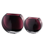 Glass - Vase - Amethyst - Round - 9.25" Long - Heavy Durable - Made in Europe - by Barski