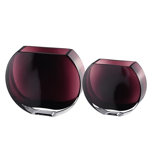 Glass - Vase - Amethyst - Round - 9.25" Long - Heavy Durable - Made in Europe - by Barski