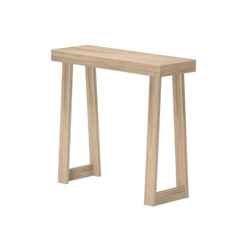 Plank+Beam Solid Wood Console Table, 36 Inch, Sofa Table, Narrow Entryway Table for Hallway, Behind The Couch, Living Room, Foyer, Easy Assembly, Blonde - color: Blonde, size: 36" Console Table