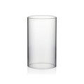 WGVI Hurricane Candle Holder Sleeve, Wide 3.5", Height 6", Clear Glass Cylinder Candleholder, Chimney Tube, Open Ended Candle Shade, 1 Piece - size: 3.5"x6"H